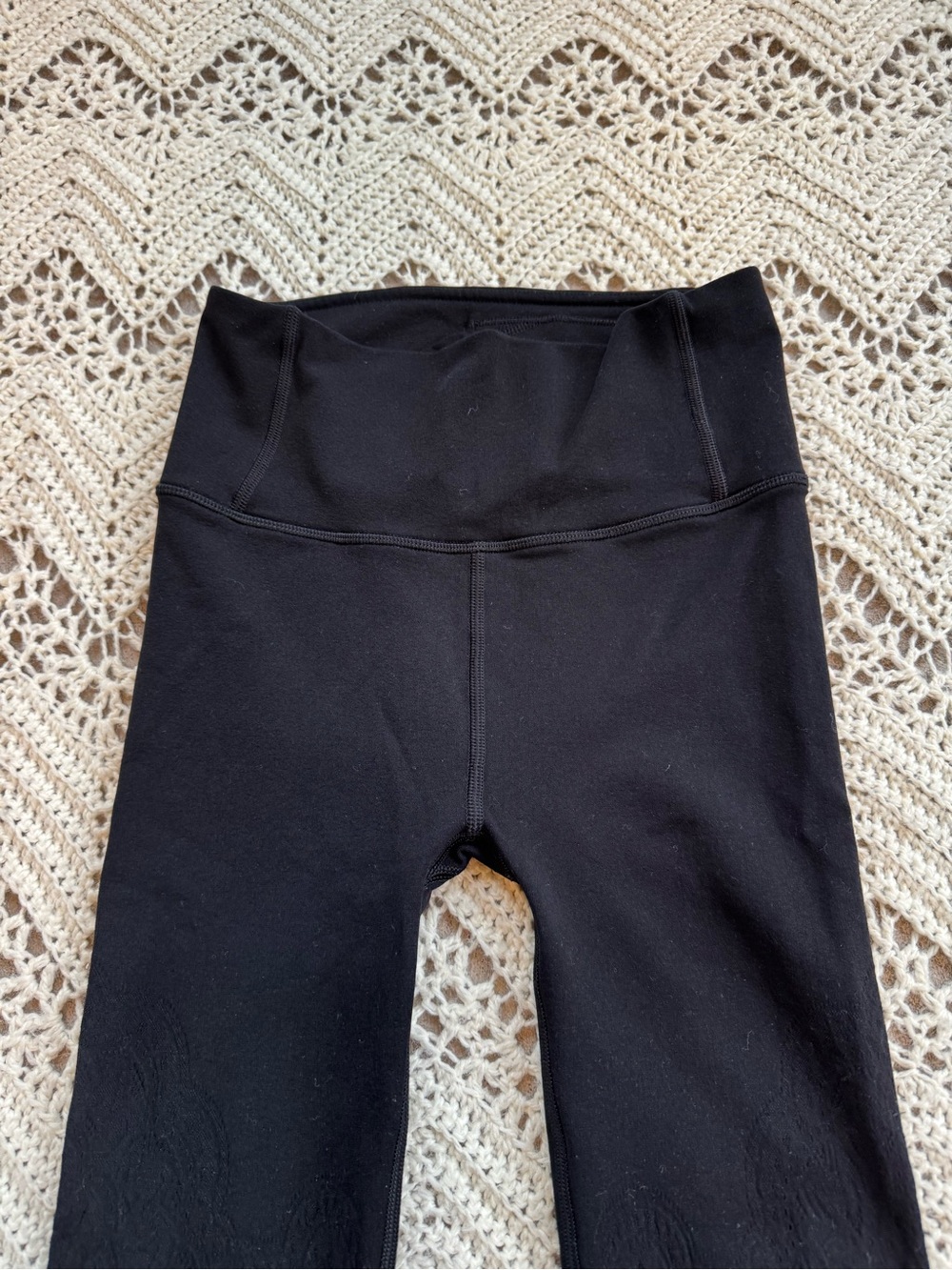 Lululemon Reveal Tight *Zen Expression Black High Rise Lace Tights Leggings 4 - Picture 6 of 11